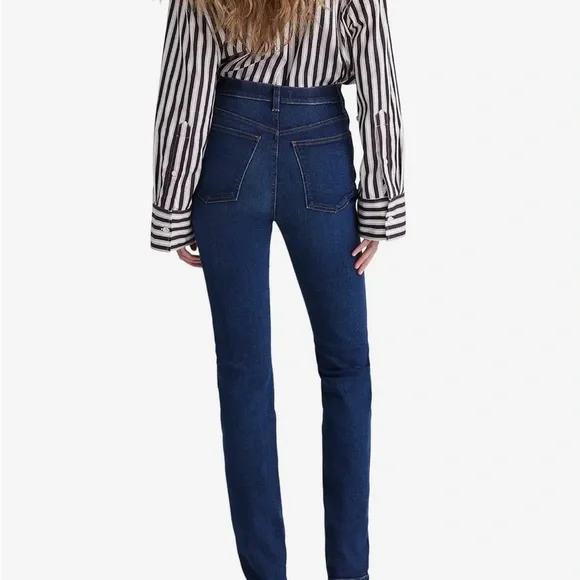 Madewell 10”High Rise Skinny Dark Jeans Size 26 - Picture 2 of 6